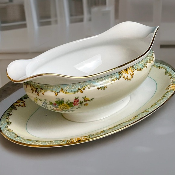 🌺Noritaki “Lanare” Bowls/Plates & Server - Picture 8 of 15